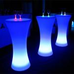 Modern LED Bar Furniture / LED Cocktail Table Waterproof For Night Club