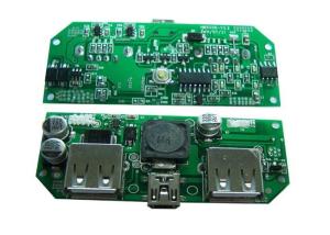Wholesale 1.6mm FR4 PCB Board Assembly USB Battery Storage with UL Green Solder Mask from china suppliers
