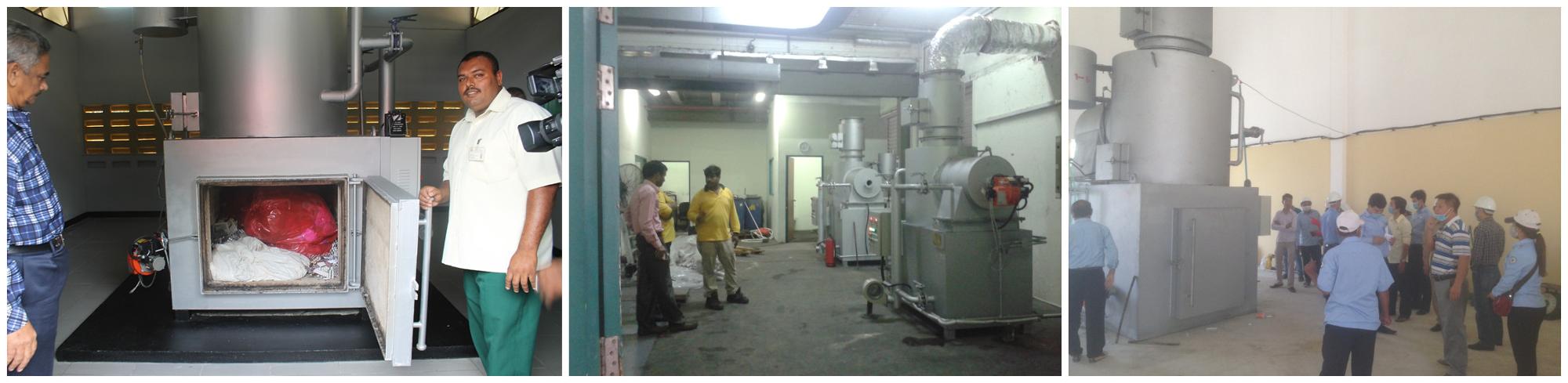 Advanced Pyrolysis Technology Hospital Incinerator with Smokeless Advantage and Burner