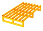 Anti Corrosion Tubular Top Steel Metal Steel Pallet Industrial Iron 4 Way Entry