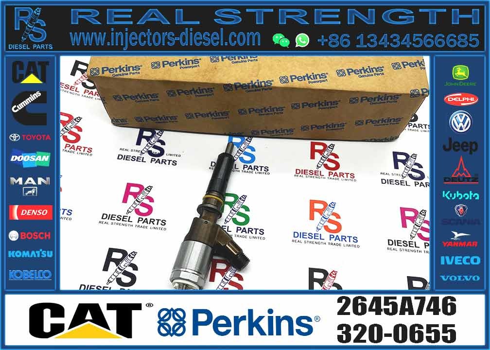 2645A746 320-0677 High quality Brand New Diesel Common Rail fuel Injector 2645A746 320-0677 for Caterpillar C6.6 Engine
