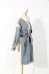 Waterproof Fashion Denim Lambswool Quilting Coat 2020 Winter Lambswool Loose