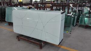 China Ceramic Printing Custom Tempered Glass Flat For Building Wall on sale