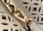 Hollow Out Womens Luxury Handbag , Snakeskin Off White Crossbody Bag
