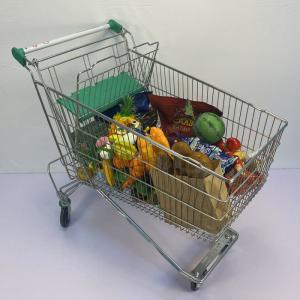 Wholesale 180L General store storage Chromed Europe Market Supermarket Shopping Trolley from china suppliers