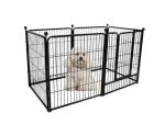 4ftx6ftx6ft Outdoor Dog Kennel Heavy Duty Dog Cage Pet House Galvanized Steel