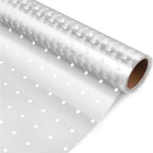 Wholesale White Dot OPP Cellophane Candy Wrappers 3mils For Flowers Bouquet from china suppliers