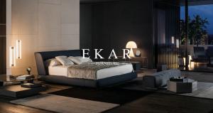 Wholesale Italian Brand Design Fabric King Size Bed 1.8m Bed from china suppliers