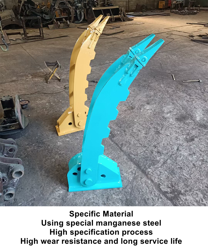 Loading Unloading Excavator Bucket Thumb Clamp Mechanical Mini Big Bucket Thumb Used For DH55