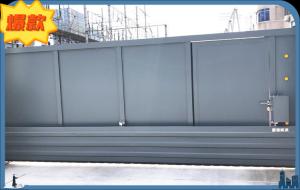 Wholesale Intelligent three defense gate 6063 aluminum alloy flood control intelligent electric section sliding door from china suppliers