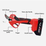 Lithium Battery Professional Electric Pruning Shear Charging Garden Bypass Power