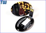 Full Color UV Digital Printing 128GB USB Pendrives Special Oval Card