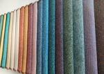 Woven Linen Velvet Upholstery Fabric 345gsm Flame Retardant