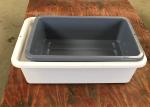 Grey Non Collapsible Plastic Luggage Airport Search Tote Tray For Airport Or