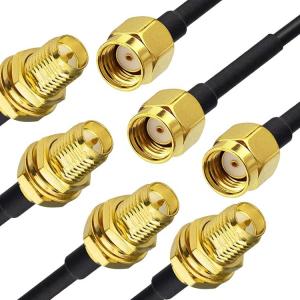 Wholesale Custom RG 174 SMA Male to SMA Female Assembly Jumper RF Adapter Connectors Coaxial Cables from china suppliers