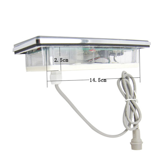 Colorful Led Lighting Sauna Steam Bath Machine Control Panel Size 18*10cm