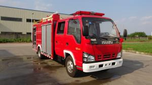 Wholesale 300kg Capacity Mini Dry Powder Fire Truck Water Foam Combined 130hp from china suppliers