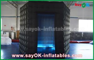 Wholesale Inflatable Party Decorations 1 Door Diamond Oxford Cloth Inflatable Led Cube Photo Booth For Trade Show from china suppliers