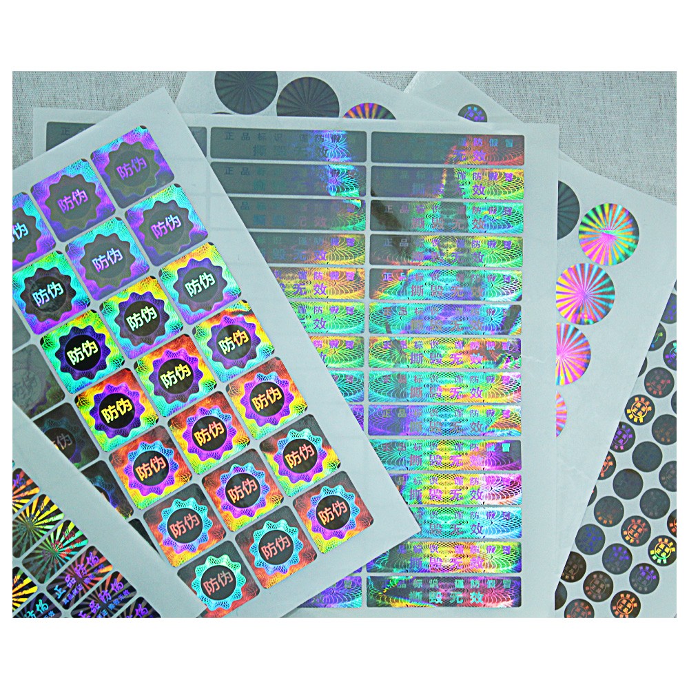Custom Watermark Hologram Tamper Proof Seal Stickers
