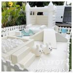 Kids Party Rental Equipment Ball Pit Balls Toddler Bounce House White Soft Play