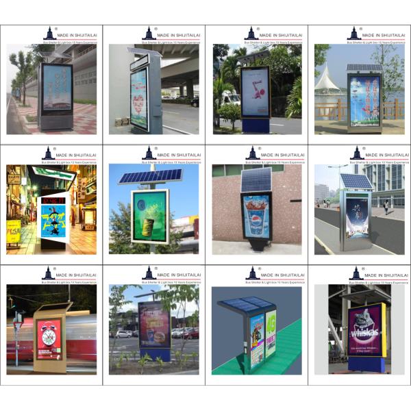 Street Poster 50degrees 10h Solar Powered Light Box