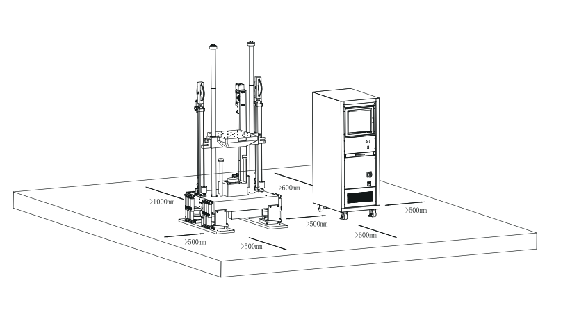 Floor Standing Vibration Test Machine Shock Impact Machine Multi Waveform Generator