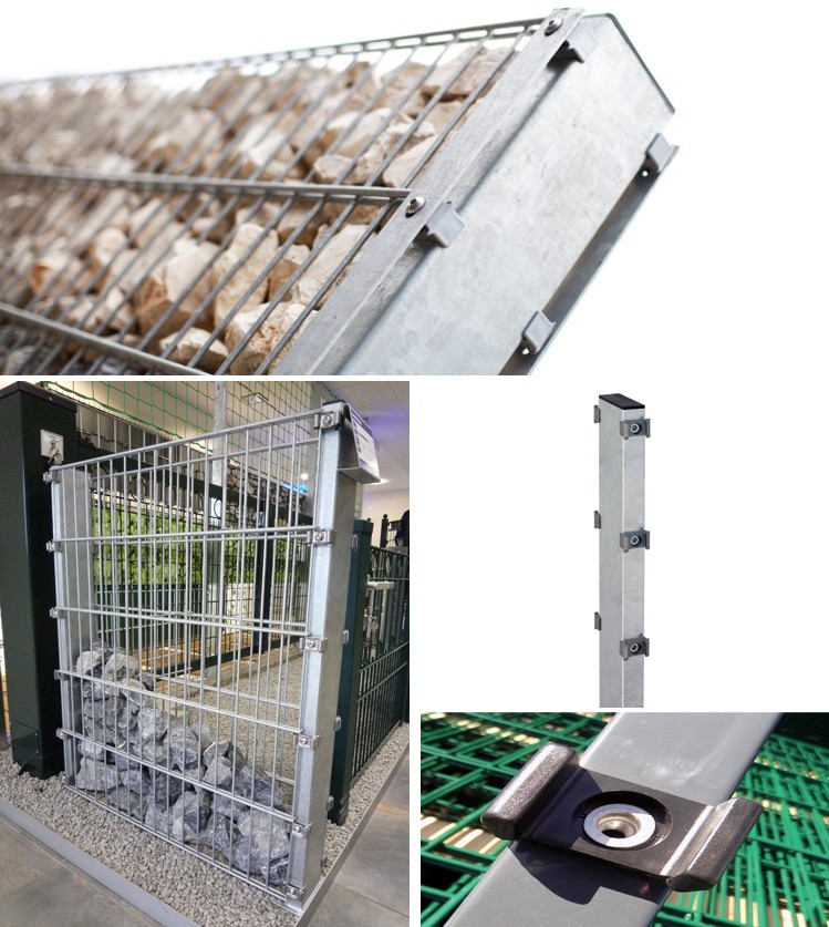 1830mm x 2500mm V curved Mesh Fence Panels Mesh Opening : 55mm x 200mm