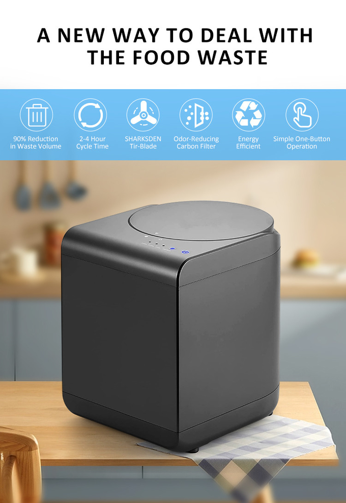 Domestic Electric Countertop Compost Machine Bin 2.5L 500W