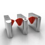 RFID 304 Stainless Steel Speedgate Turnstiles Flap Barrier Turnstile With