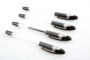Wholesale transparent body gel ink pen, transparent barrel gel ink pen,long writing length from china suppliers