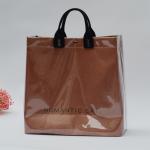Personalized Grocery L36*D15*H35 Cm Black PVC Handbags