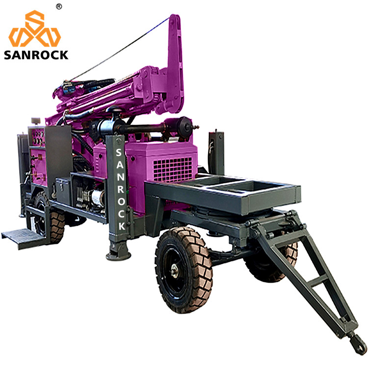 Hydraulic Water Well Drill Rig Machine for 200m Drilling Depth 4350×1600×2450mm