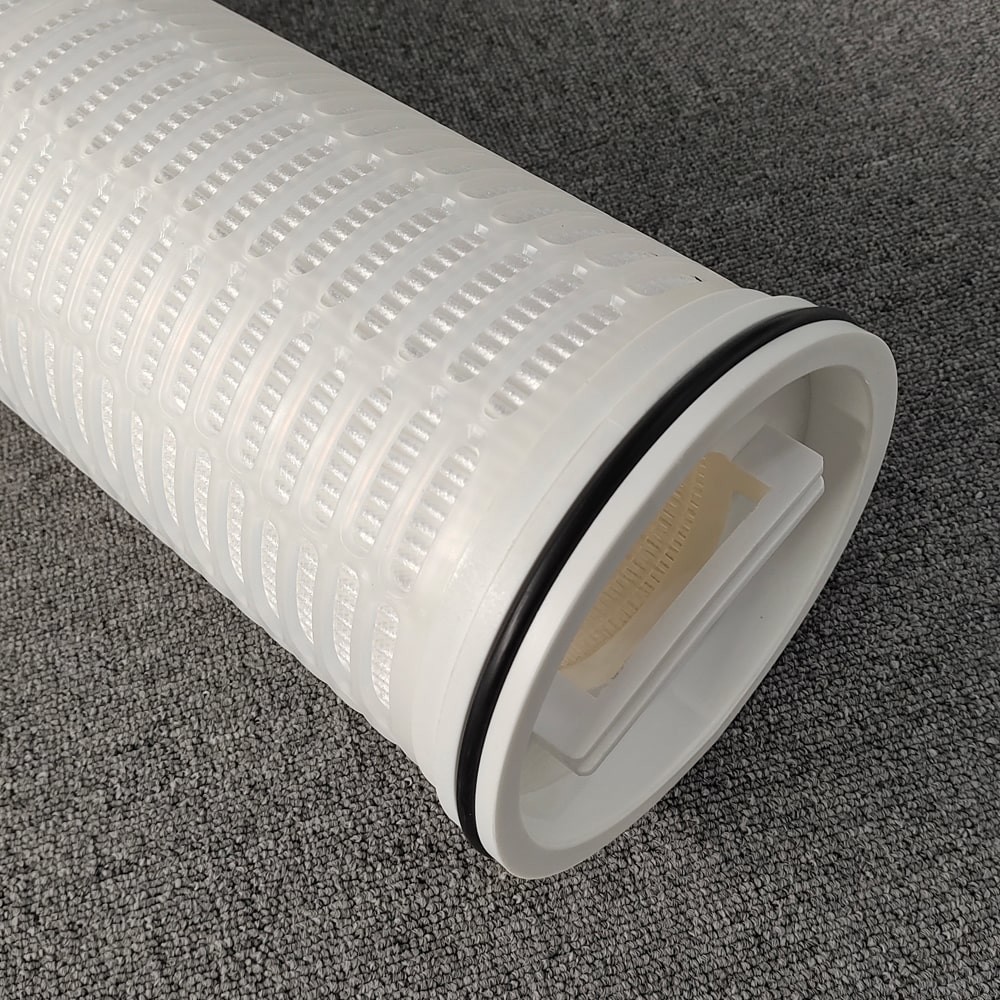 Nominal Rating 10 Micron 40 Inch PP Pleated High Flow Filter Cartridge for Seawater RO