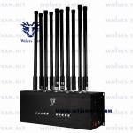 3G 4G 5G Cell Phone Jammer 800-2600MHz Metal Housing Omni Antennas Gain 7-9dBi
