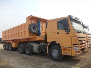 Wholesale Customizable Dump Semi Trailer 3 Axles Solid Substance Transport Landing Gear Jost E100 from china suppliers