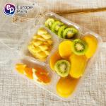 4 Compartment restaurant food containers disposable plastic take away bento box
