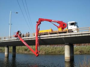 Wholesale Dongfeng 6x4 Bucket Type Bridge Inspection Equipment , Bridge Inspection Platform 16m 270HP from china suppliers