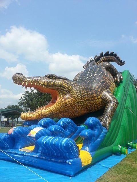 Alligator Waterproof Comercial Outdoor Wet Kids Inflatable Slide PVC Tarpaulin