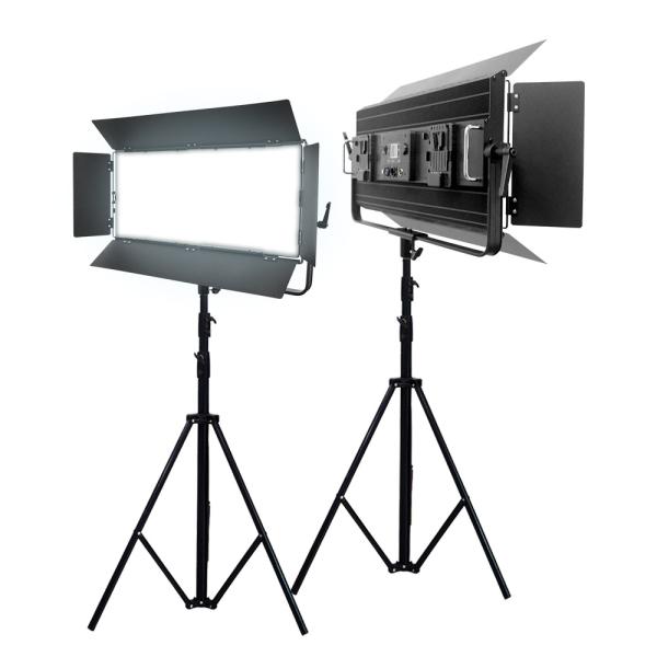 2700k 7500k LED Video Studio Lights 200 W Remote Control LED Display Film
