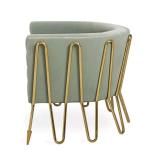 Modern Nordic Style Star Hotel Velvet Armchair for Lounge Reception Area