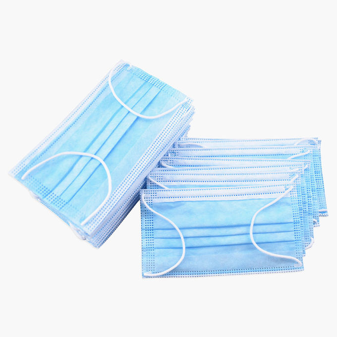 No Valve Elastic Earloop 17.5cm*9.5cm Surgical Mouth Mask