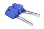 GOSO 5-Pieces Cross Locks Try-out Keys Auto Locksmiths Set