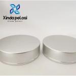 Aluminum Cosmetic Bottle Caps Frosted Acrylic Empty Clear Round Glass Sample