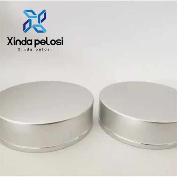 Aluminum Cosmetic Bottle Caps Frosted Acrylic Empty Clear Round Glass Sample
