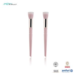 Wholesale Cosmetic Synthetic Hair Makeup Brush Set With V Shaped Ferrule Plastic Handle from china suppliers