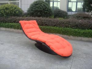 Wholesale Outdoor Rattan Daybed , Comfortable Luxury Wicker Chaise Lounge from china suppliers