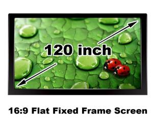 Wholesale Best Quality 120 Inch 16:9 Home Cinema Theater Projection Screen Flat Fixed Frame DIY from china suppliers