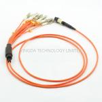 MTP to LC / SC / ST / FC Fiber Truck Cable , 12 Standard Harness Fiber Patch