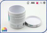 Glossy Varnishing Paper Packaging Tube Customized Food Grade White Cardboard