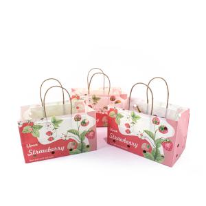 Wholesale OEM Printing Fruit Paper Bags Sustainable For Table Grapes Vegetable from china suppliers